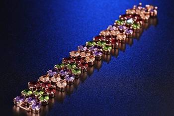 Multicolor cubic zirconia bracelets 3