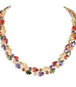 Multicolor cubic zirconia necklaces