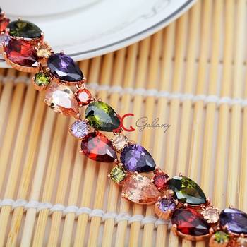 Multicolor cubic zirconia necklaces 5