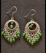 Oxidized Royal Silver Detailed Carved Dangler Earrings