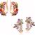 Multicolor cubic zirconia earrings