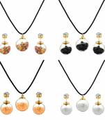 Multicolor cubic zirconia pendants