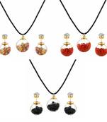 Multicolor cubic zirconia pendants