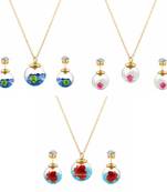 Multicolor cubic zirconia pendants