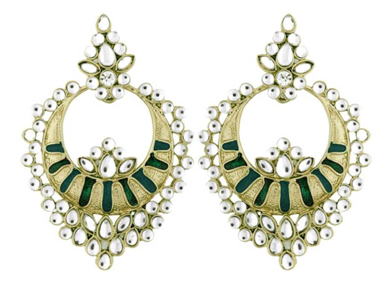 Gold studded jewellery studs