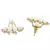 Gold studded jewellery studs