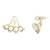 Gold studded jewellery studs