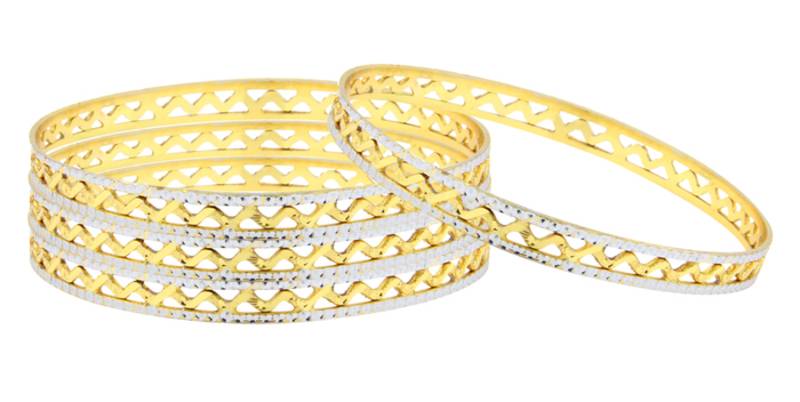 Gold silver plated bangles and bracelets