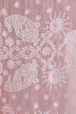 Pink Embroidered Georgette Saree With Blouse 3