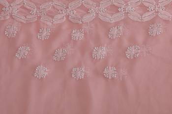 Pink Embroidered Georgette Saree With Blouse 4
