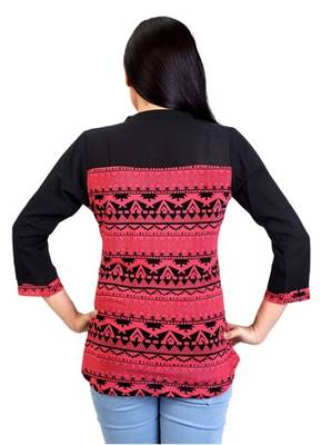Pink Rayon Fabric tops 3