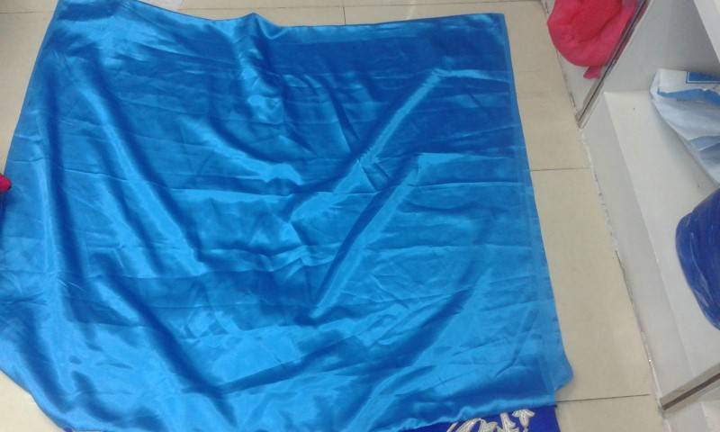 blue designer saree with velvet jacket