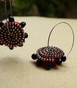 anetra zip your ear red hoops