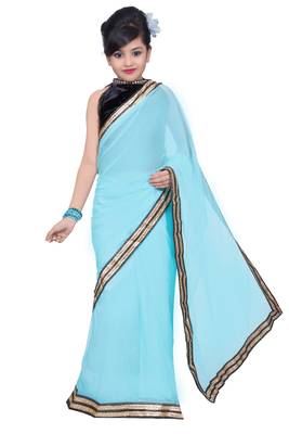 Kids Ready To Saree And Blouse 1