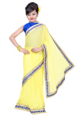 Kids Ready To Wear Pre Stitched Saree And Blouse 1