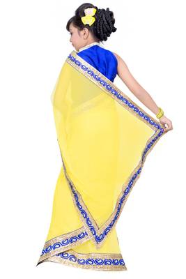 Kids Ready To Wear Pre Stitched Saree And Blouse 2