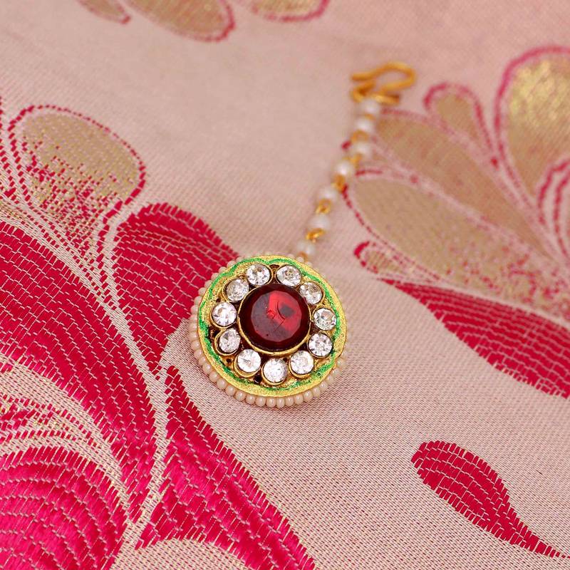 Desi Lock Wedding Special designer Maang tikka For Women & Girls