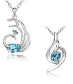 Blue crystal jewellery-combo