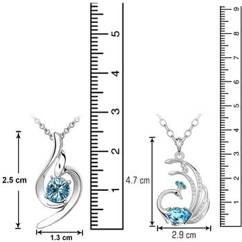 Blue crystal jewellery-combo 3