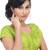 Lemon green raw silk designer readymade blouse