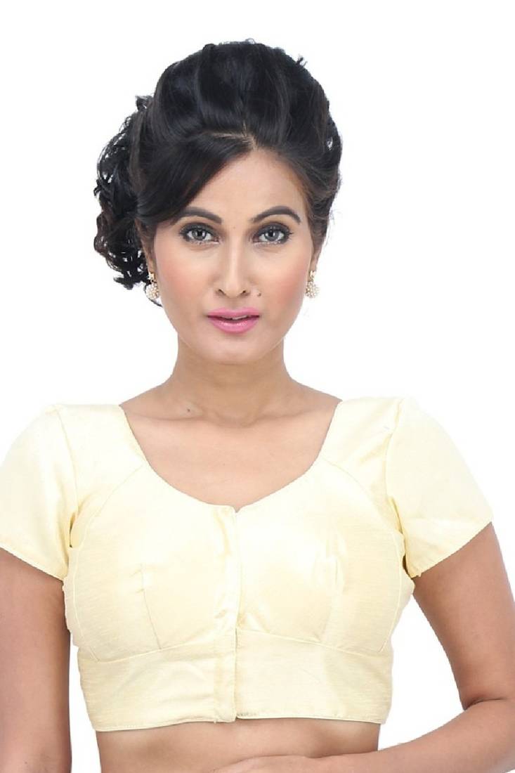 White raw silk designer readymade blouse