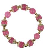 Pink Quartz Beads Stretchable Bracelet