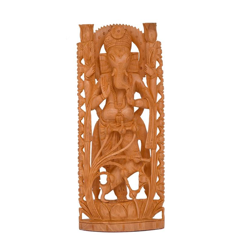 Indian Handmade Antique Style God Of Good Luck Statue Idol
