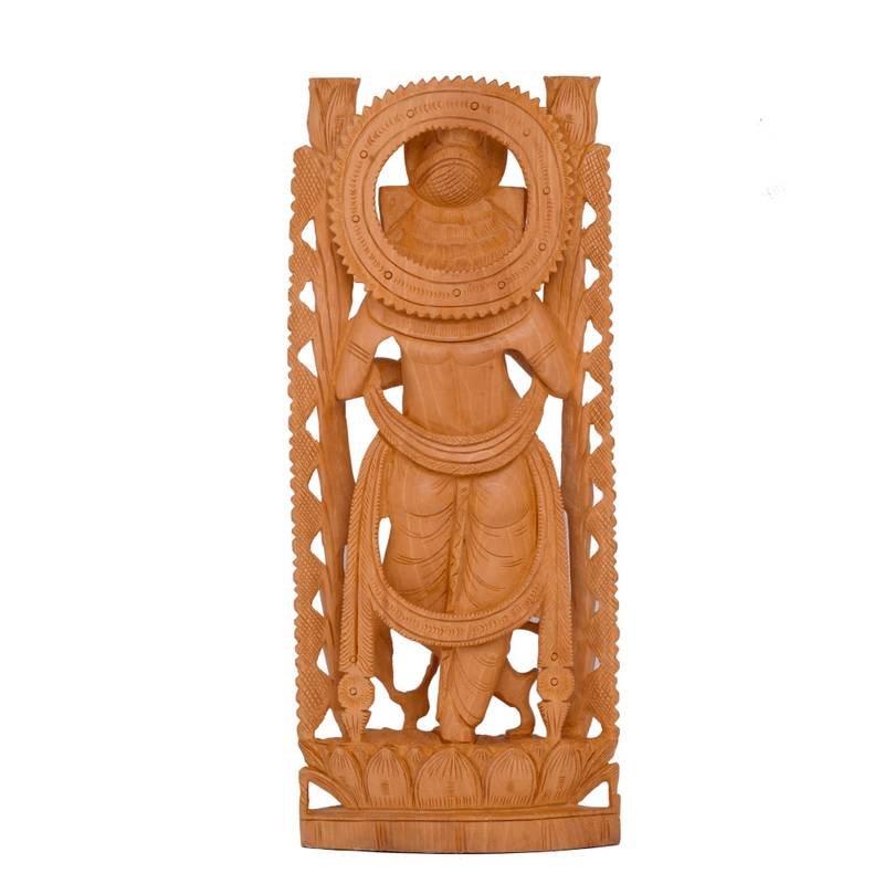 Indian Handmade Antique Style God Of Good Luck Statue Idol