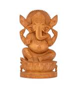 Lord Of Ganesha Hindu Elphant God Succes Statue Handmade Sculpture