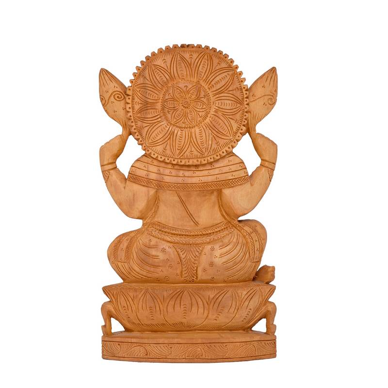 Lord Of Ganesha Hindu Elphant God Succes Statue Handmade Sculpture