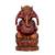 Handmade Meena Work Three Heads God Of Good Luck Ganesh Statue Idol