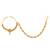 Pure Collection Ethnic Polki Bridal Antique Golden Nath For Women