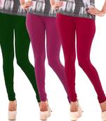 Multicolor Churidar Komal 3Pc Cotton Leggings