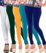 Multicolor Churidar Komal 5Pc Cotton Leggings