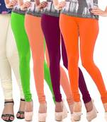 Multicolor Churidar Komal 5Pc Cotton Leggings