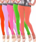 Multicolor Churidar Komal 5Pc Cotton Leggings
