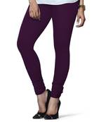 Dark Purple Churidar Komal Cotton Leggings 210