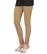 Beige Churidaar Komal Cotton Leggings 215