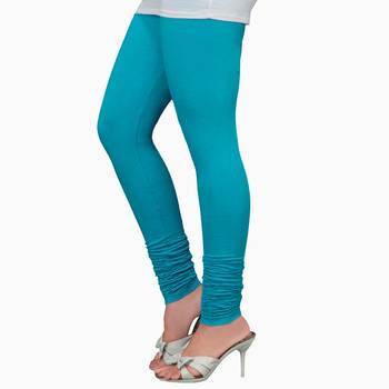 Turquoise Churidaar Komal Cotton Leggings 220 1