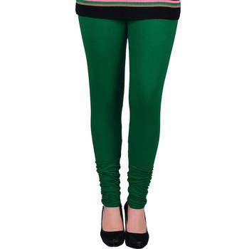 Green Churidaar Komal Cotton Leggings 225 1