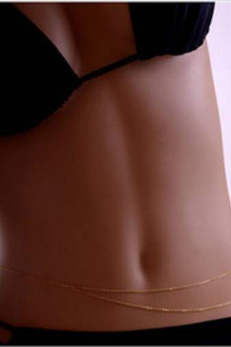 Hot Double Crossover Waist Belt Belly Body Chain Jewelry