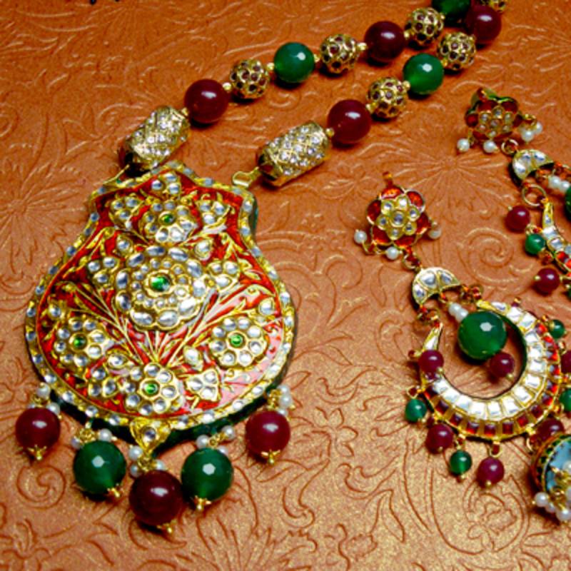 kundan meenakari jewellery