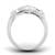 Cubic Zirconia Affordable Sterling Silver Vintage White Stone Studded Silver Ring