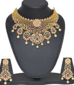 multicolor exclusive real look choker necklace set