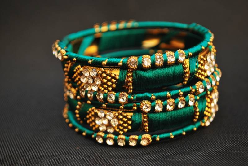 Beautiful Perfect for wedding Dark green bangles