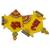 Wooden and paper mache kite shape shubh labh with kundan work