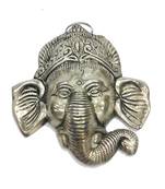 Oxidized metal hanging ganesha face