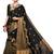 black machine work cotton silk saree with blouse
