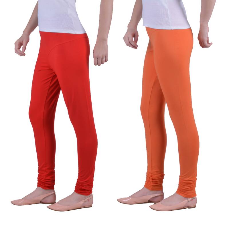 Red and Orange plain Cotton Dollar Missy 1720579