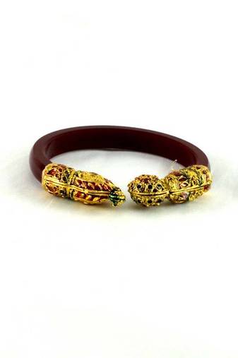 Preety Bangles Kara Colour Maroon